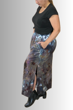 THE MAXI RAYON SKIRT WITH SIDE SLITS