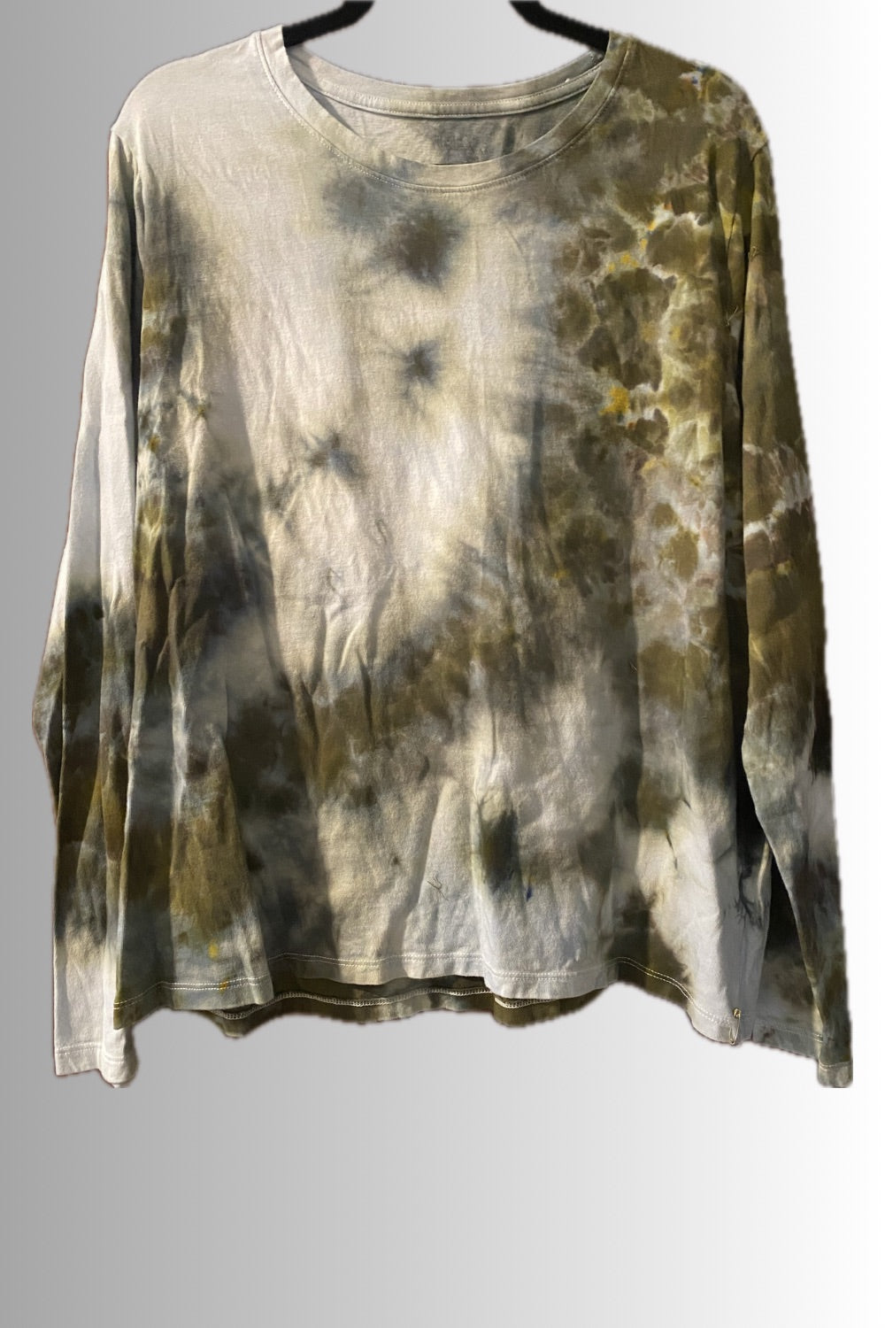 THE PERFECT COTTON LONG SLEEVE T-SHIRT OLIVE GRAB