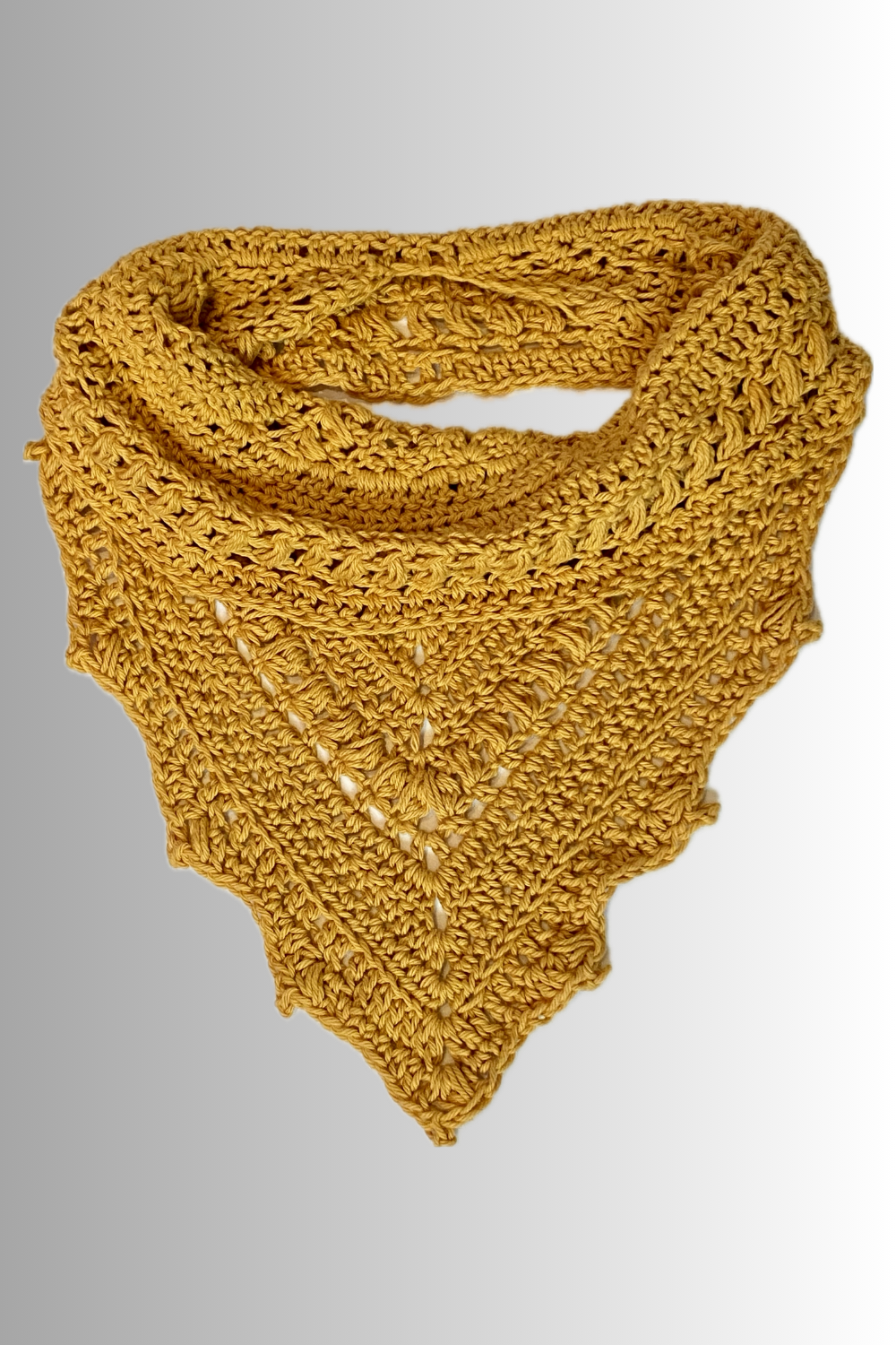 GOLD CROCHET FALL COWL