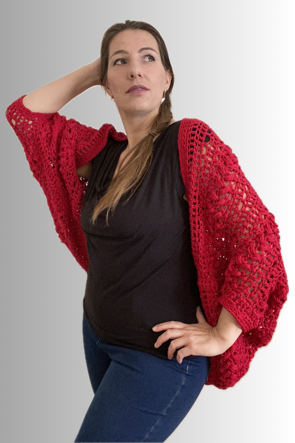 COTTON SHRUG OVERSIZED CARDIGAN