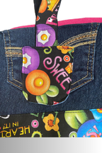 OPEN TOP FABULOUS FLOWER HANDBAG