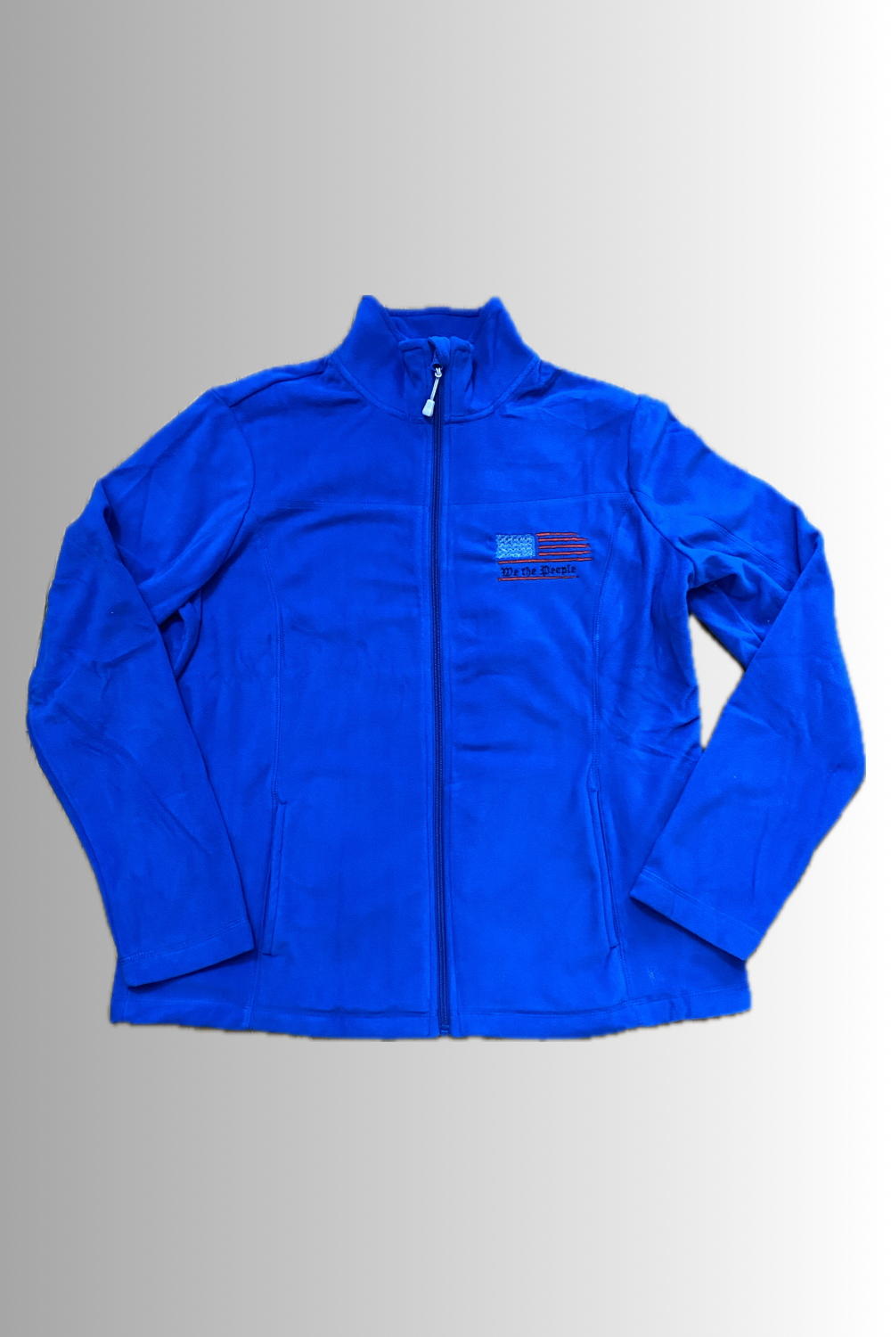 FULL ZIP MICROFLEECE BLUE JACKET USA