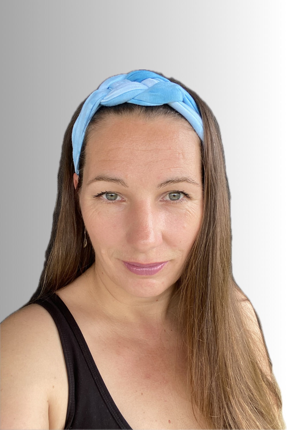 YOGA COLLECTION BRAIDED HEADBAND ELECTRIC BLUE