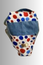 BUBBLE COLLECTION USA OPEN TOP HANDBAG light blue