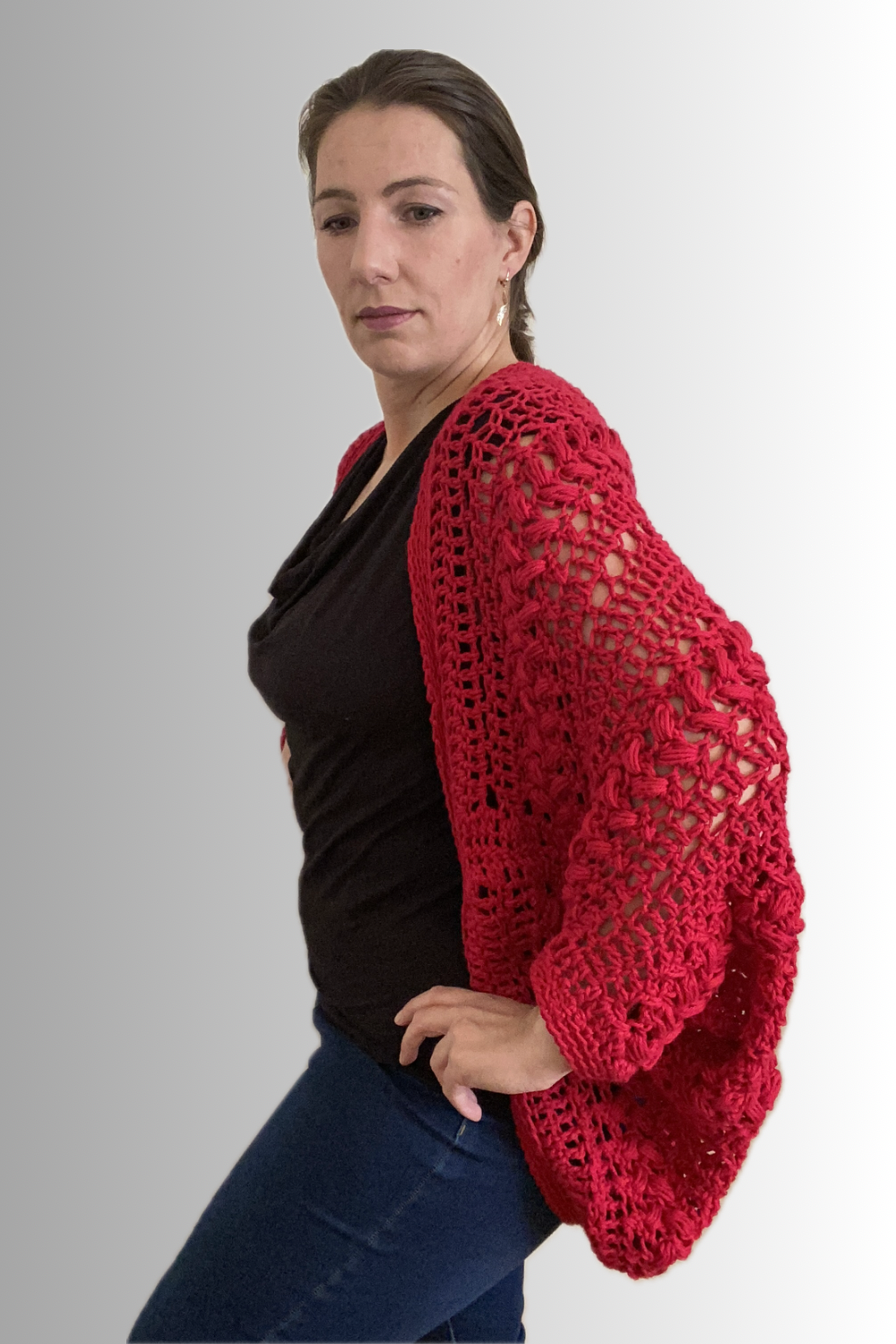 COTTON SHRUG OVERSIZED CARDIGAN
