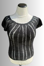 Raven Romance Crochet Top