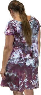 HIGH ELASTIC WAISTED TRUMPET RAYON MIDI SKIRT