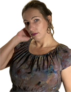 SHORT PUFF-SLEEVE SMOCKED 100% RAYON DRESS