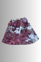 HIGH ELASTIC WAISTED TRUMPET RAYON MIDI SKIRT