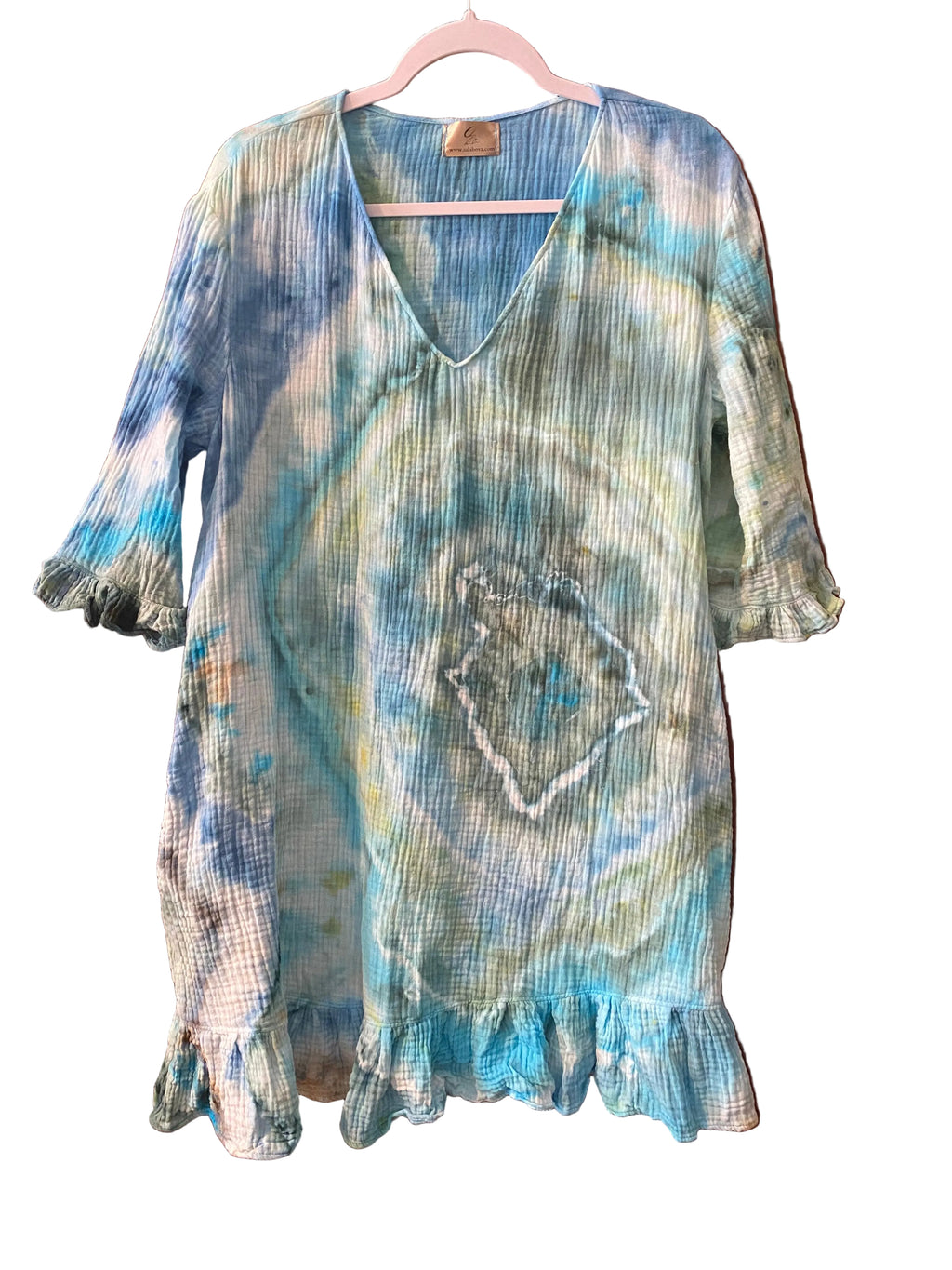Sea Glass Dreams Cotton Gauze Dress