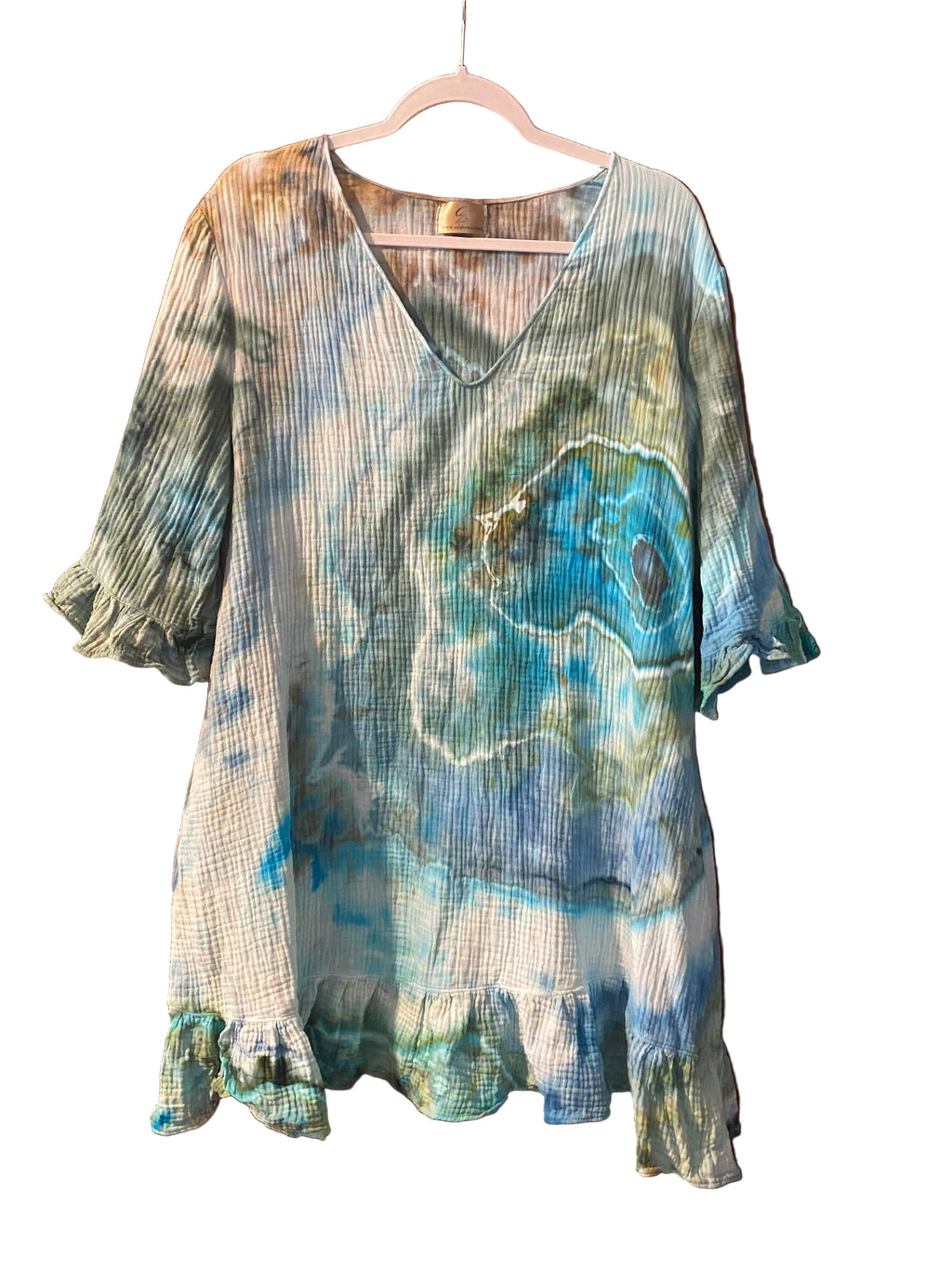 Sea Glass Dreams Cotton Gauze Dress