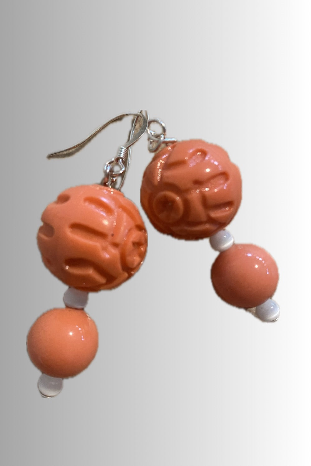 PEACH DROP EARRINGS