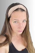 YOGA COLLECTION SIMPLE KNOTTED HEADBAND BEIGE