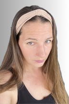 YOGA COLLECTION SIMPLE KNOTTED HEADBAND BEIGE
