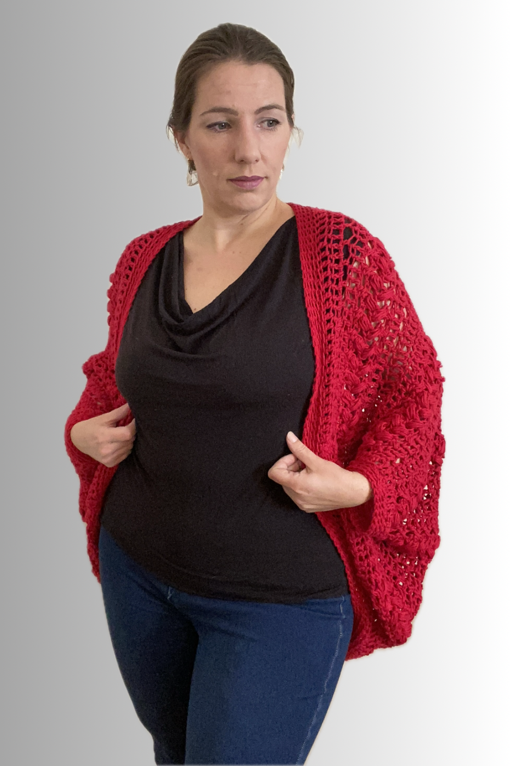 COTTON SHRUG OVERSIZED CARDIGAN