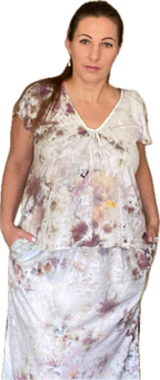 THE MAXI RAYON SKIRT WITH SIDE SLITS