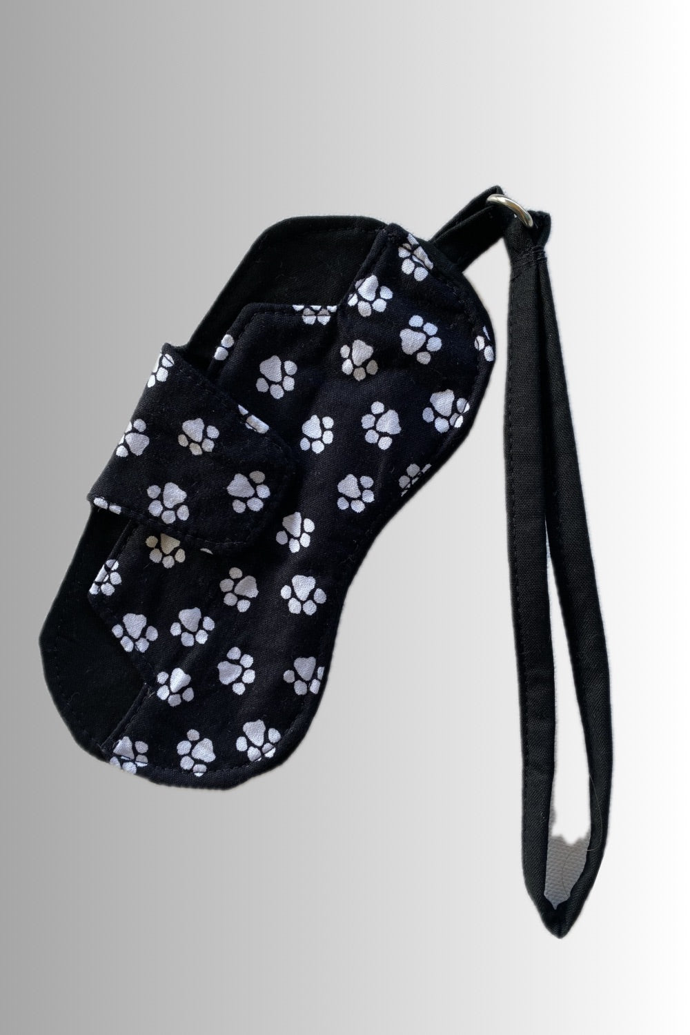 SUNGLASSES CASE PAWS BLACK