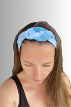 YOGA COLLECTION BRAIDED HEADBAND ELECTRIC BLUE
