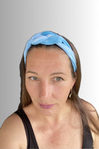 YOGA COLLECTION BRAIDED HEADBAND ELECTRIC BLUE