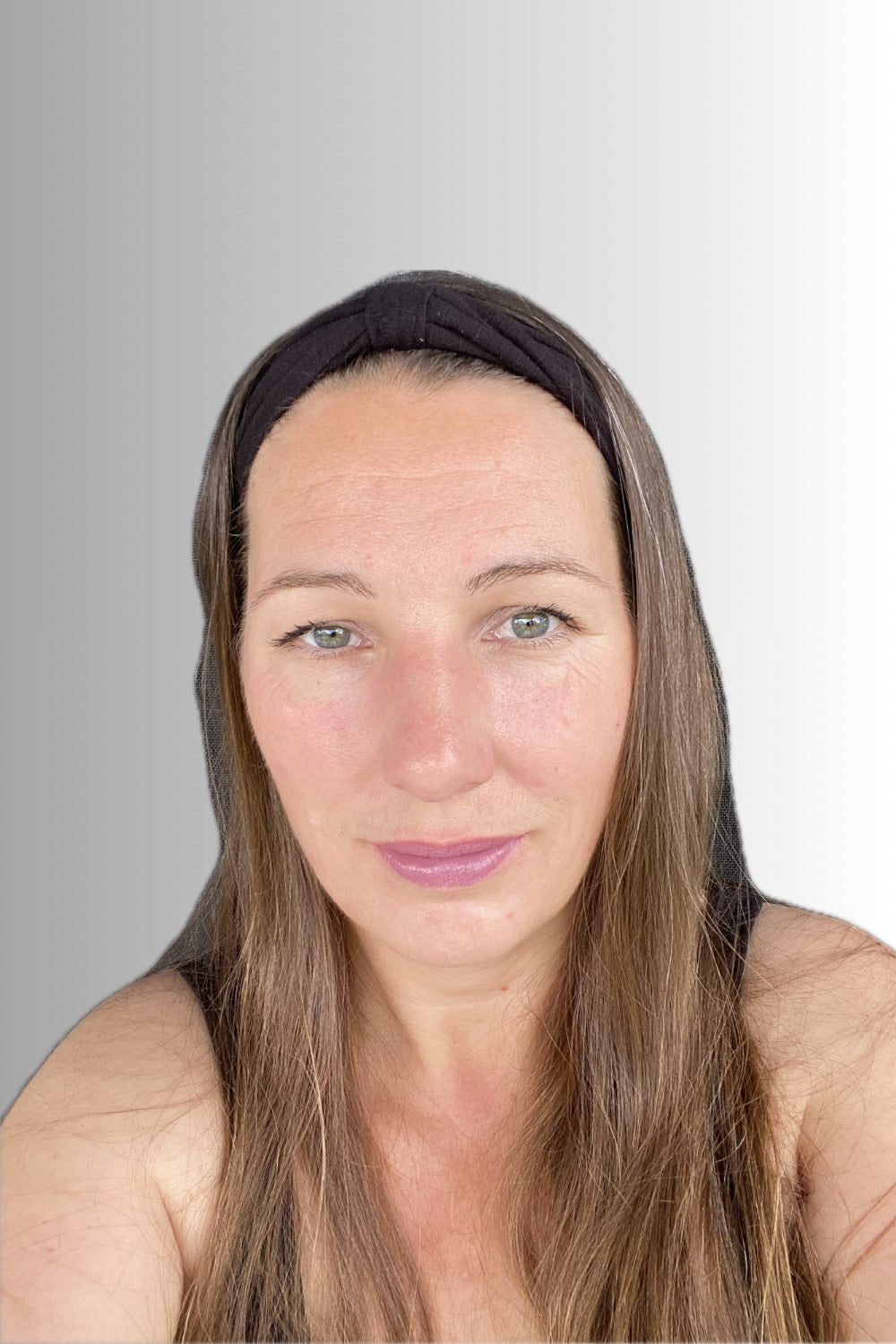 YOGA COLLECTION SIMPLE KNOTTED HEADBAND BLACK