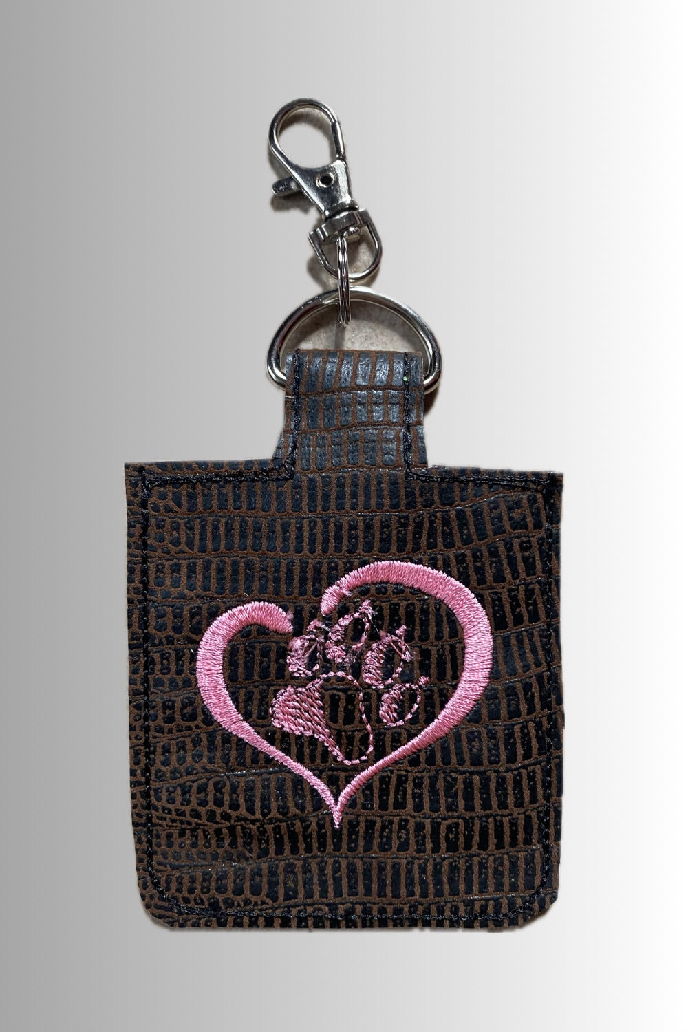 HAND SANITIZER KEYCHAIN HEART