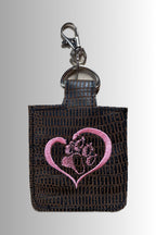 HAND SANITIZER KEYCHAIN HEART