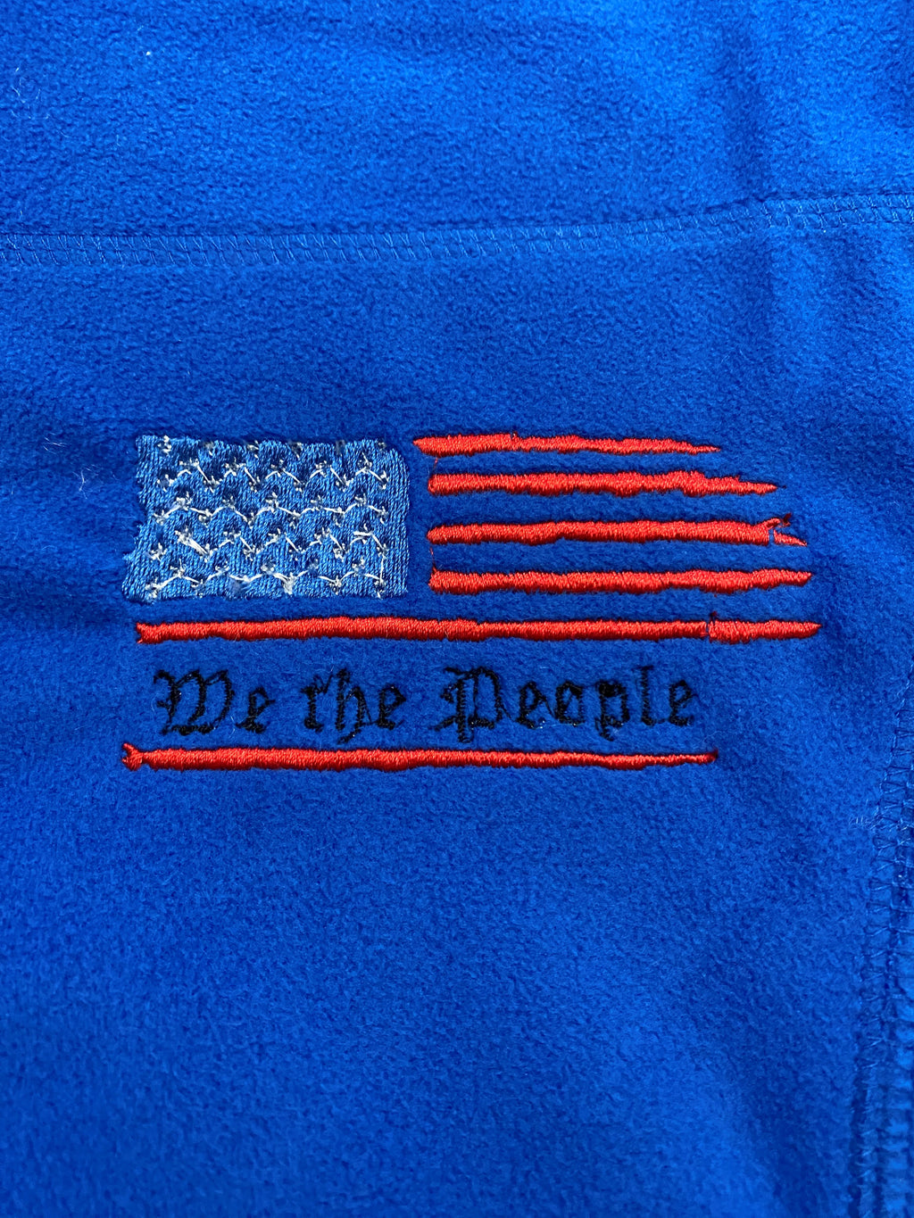 FULL ZIP MICROFLEECE BLUE JACKET USA