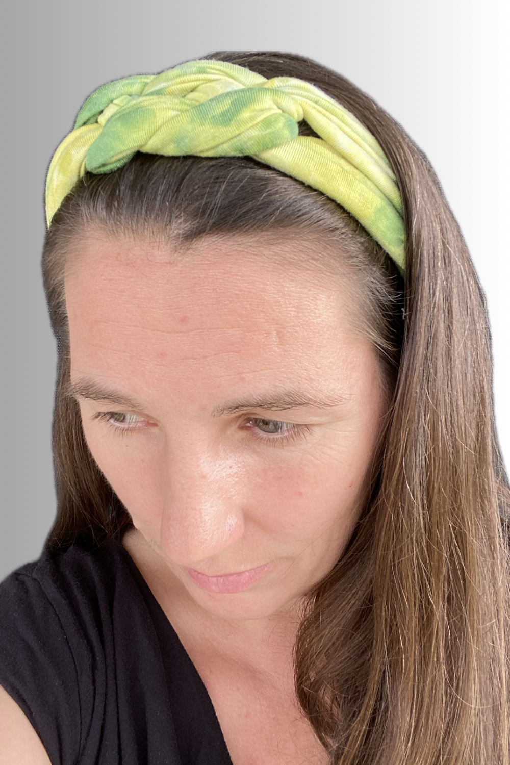 YOGA COLLECTION BRAIDED HEADBAND AVOCADO