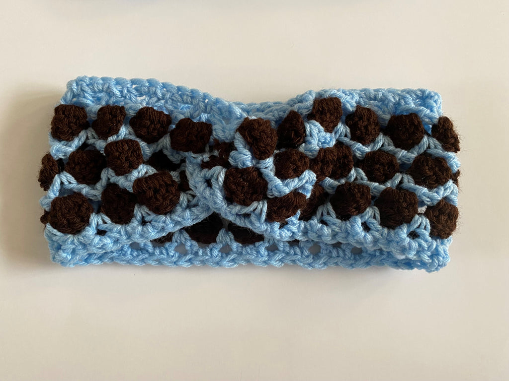 BLUE DARK BROWN HEADBAND