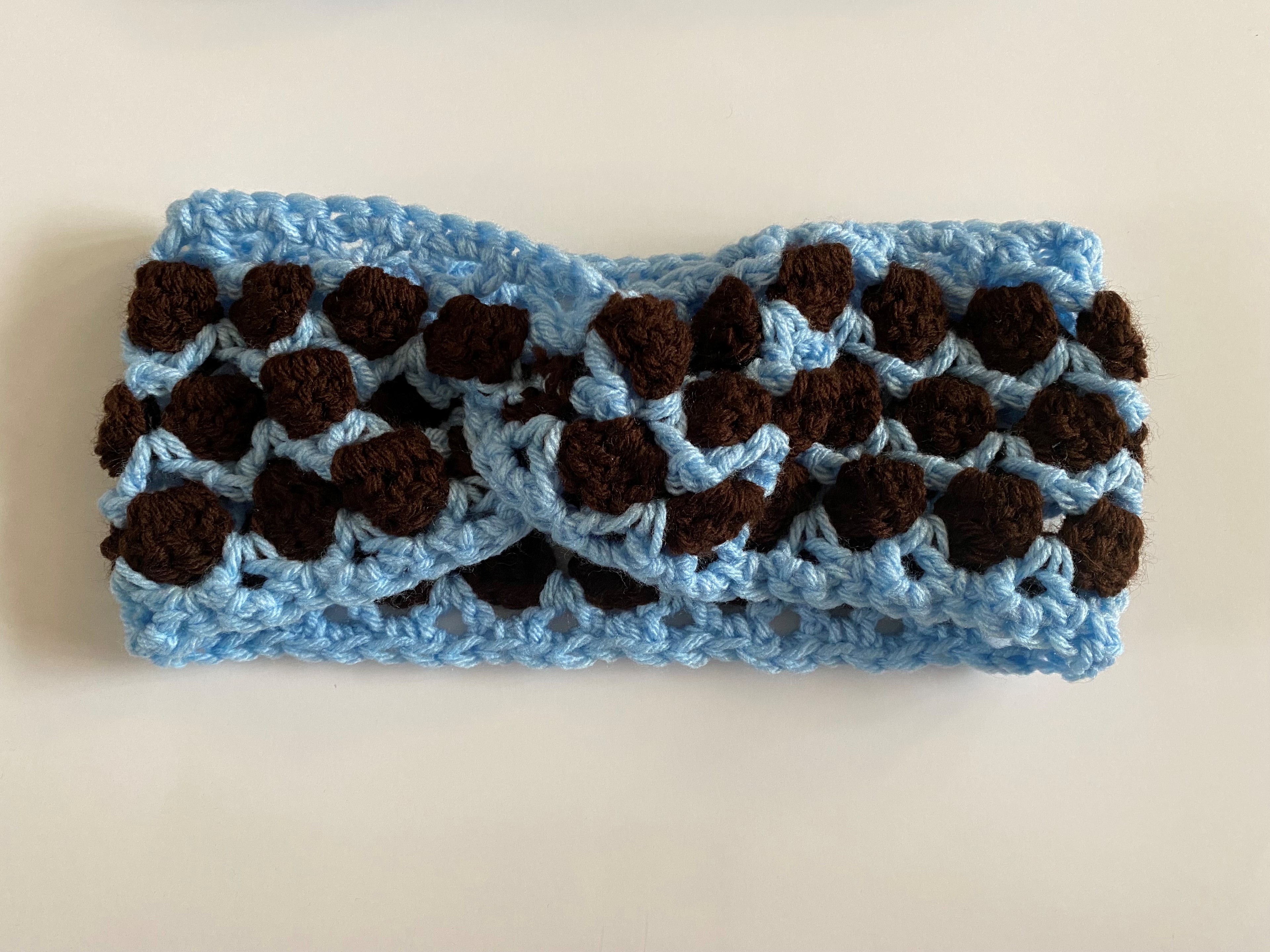 BLUE DARK BROWN HEADBAND