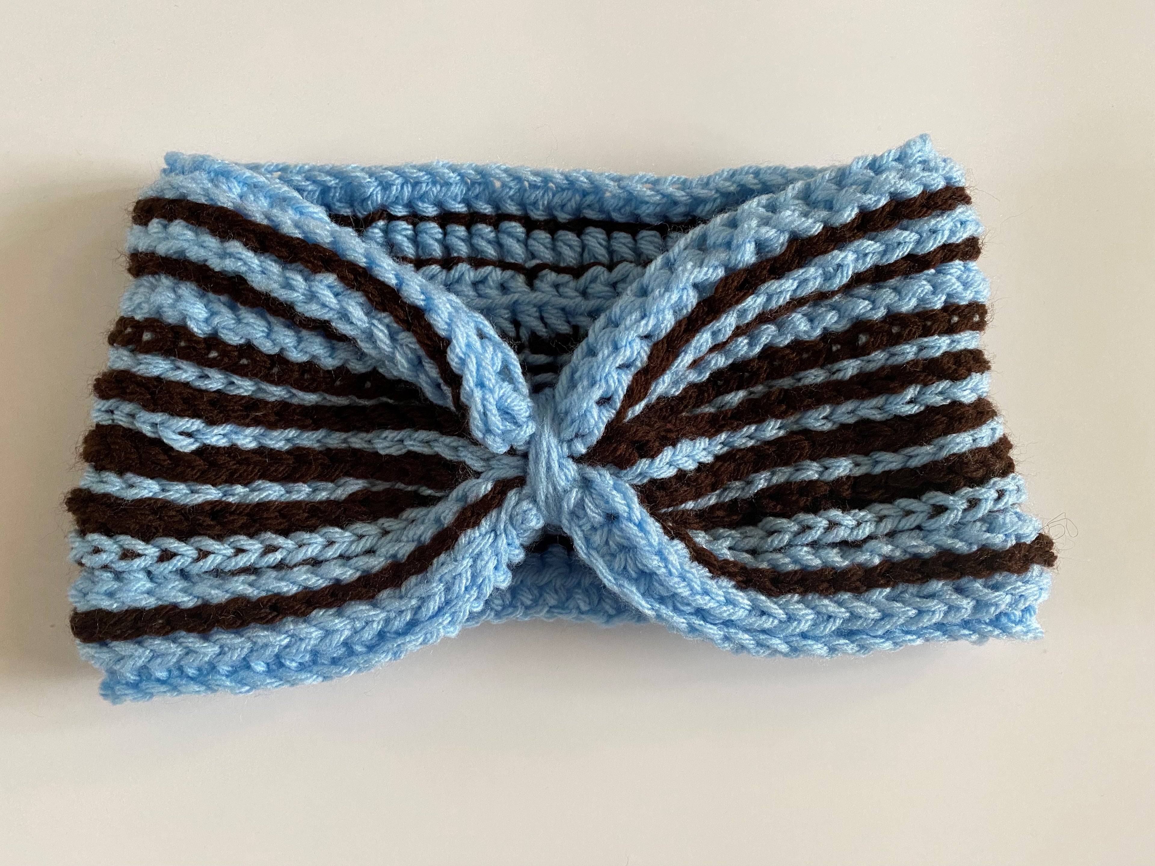 BLUE DARK BROWN HEADBAND