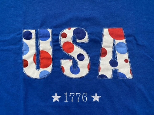 BUBBLE USA BLUE COTTON T-SHIRT