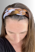 YOGA COLLECTION BRAIDED HEADBAND BRAZILNUT