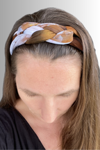 YOGA COLLECTION BRAIDED HEADBAND BRAZILNUT
