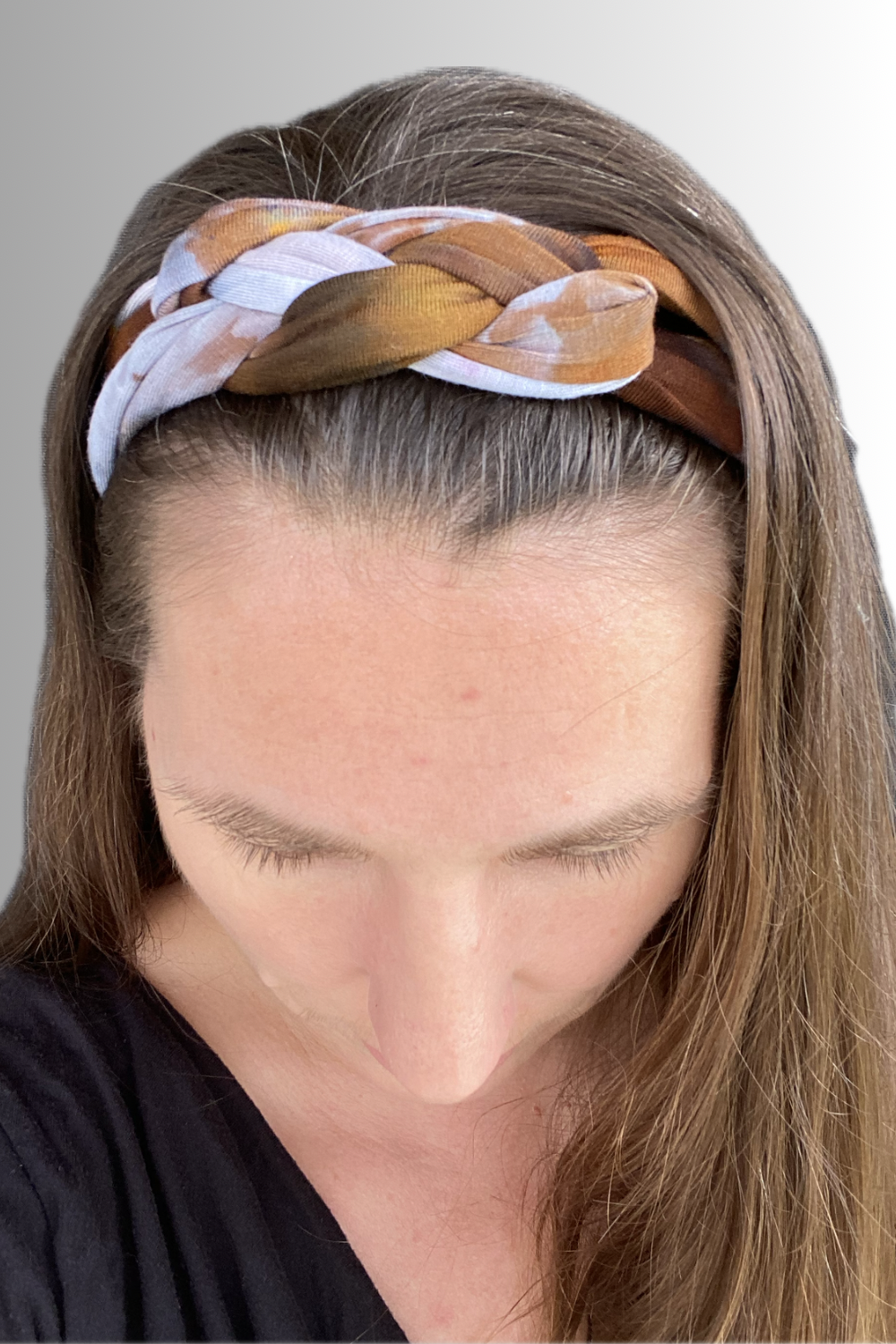 YOGA COLLECTION BRAIDED HEADBAND BRAZILNUT