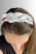 YOGA COLLECTION BRAIDED HEADBAND GREY MIST