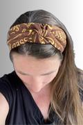 FAITH COLLECTION KNOTTED HEADBAND BROWN