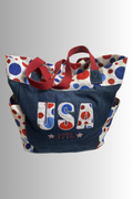 BUBBLE COLLECTION USA OPEN TOP HANDBAG dark blue