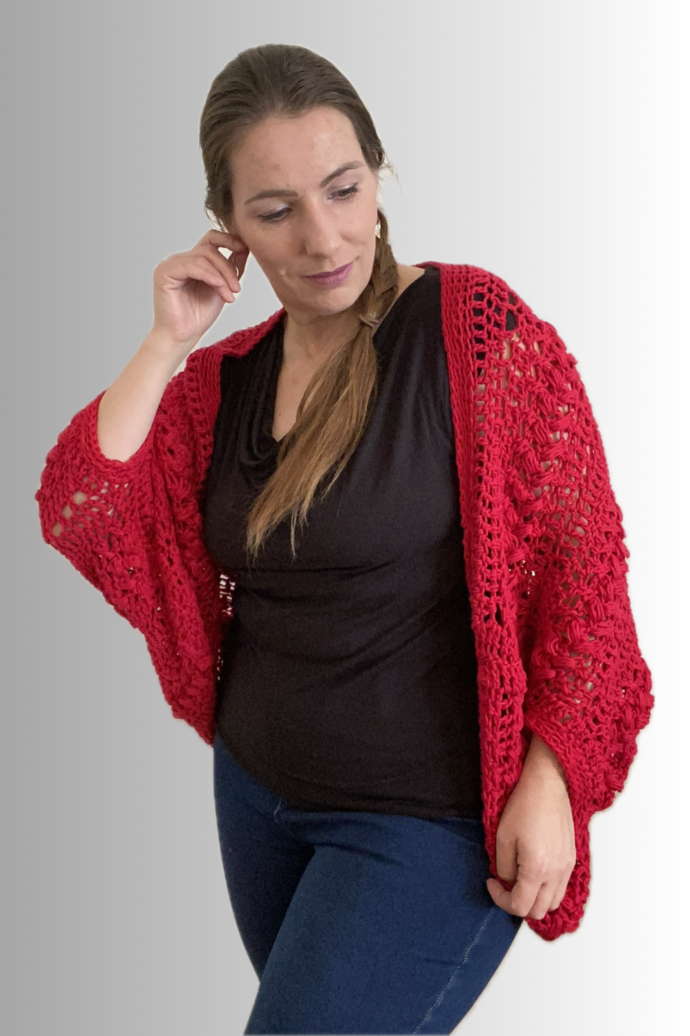 COTTON SHRUG OVERSIZED CARDIGAN