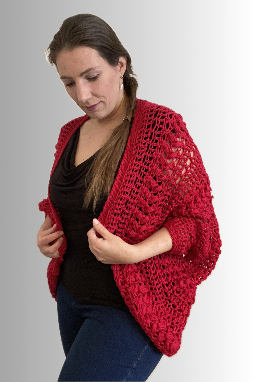 COTTON SHRUG OVERSIZED CARDIGAN