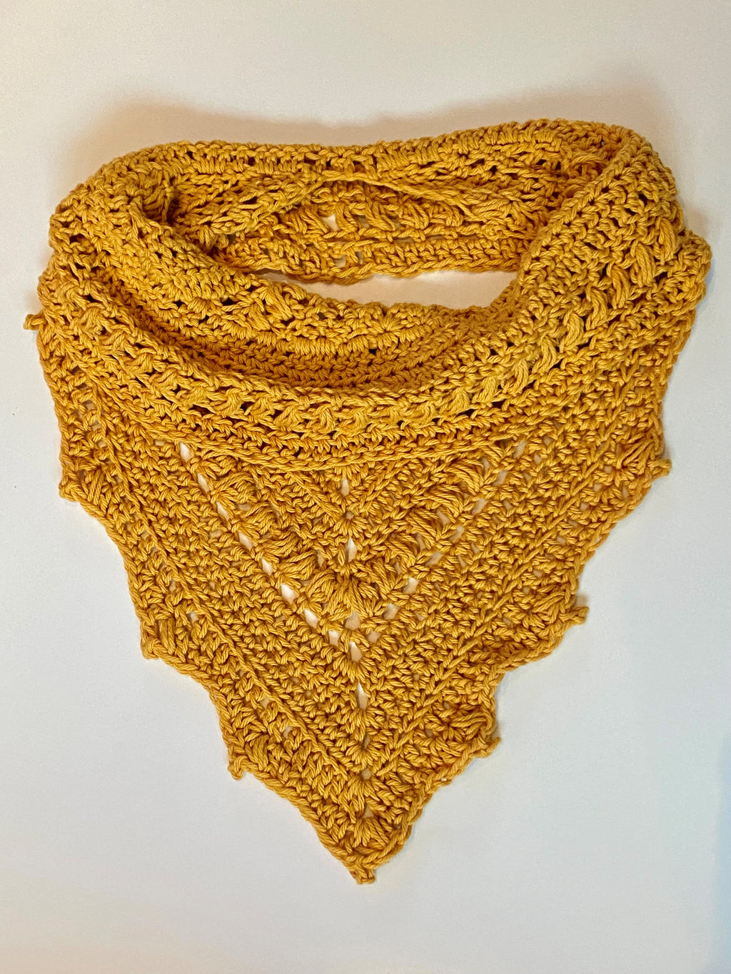 GOLD CROCHET FALL COWL