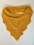 GOLD CROCHET FALL COWL