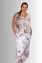 THE MAXI RAYON SKIRT WITH SIDE SLITS