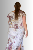 THE MAXI RAYON SKIRT WITH SIDE SLITS