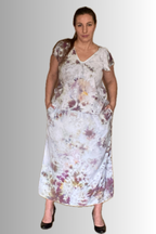 THE MAXI RAYON SKIRT WITH SIDE SLITS