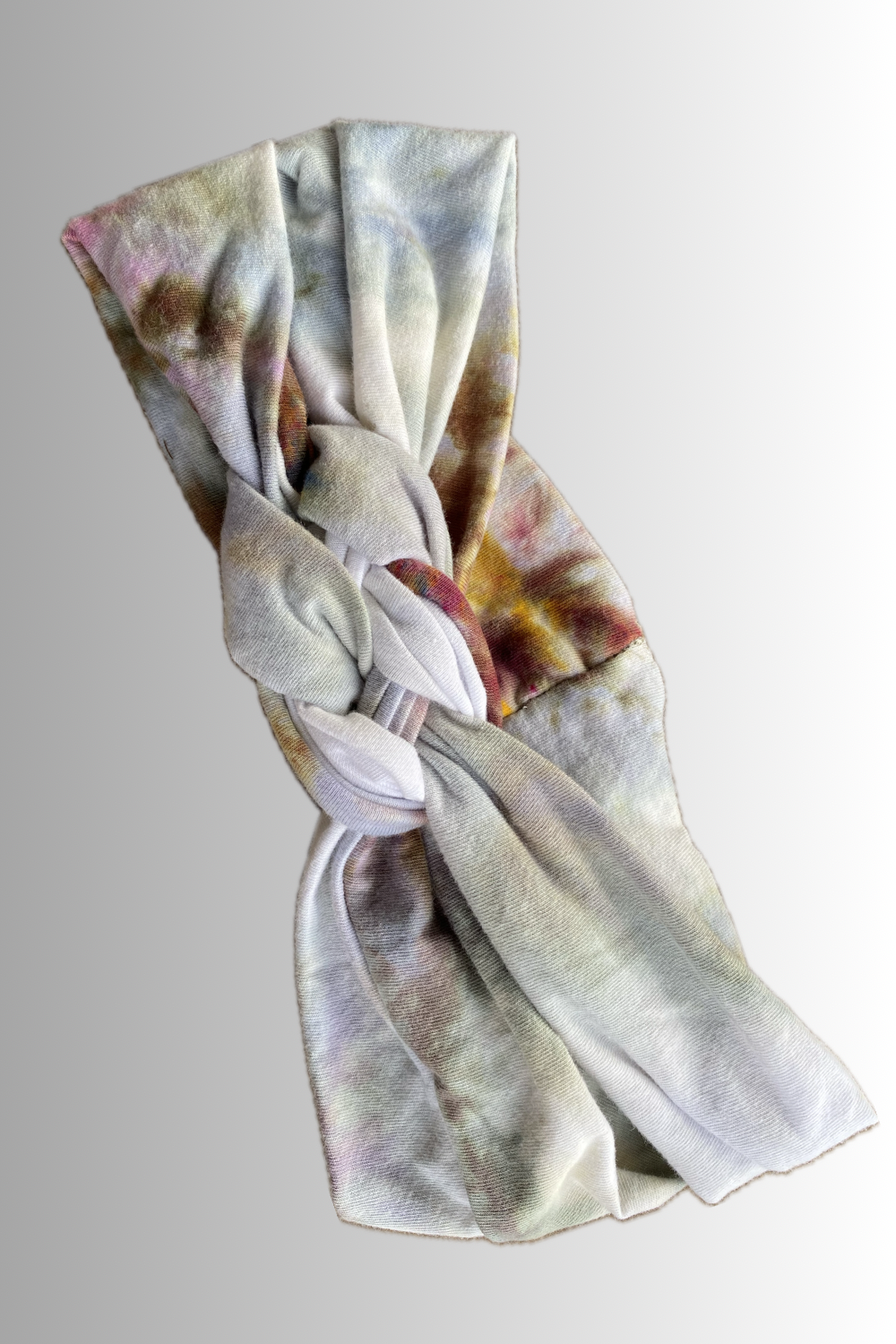 YOGA COLLECTION BRAIDED HEADBAND GREY MIST