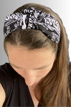 FAITH COLLECTION KNOTTED HEADBAND BLACK