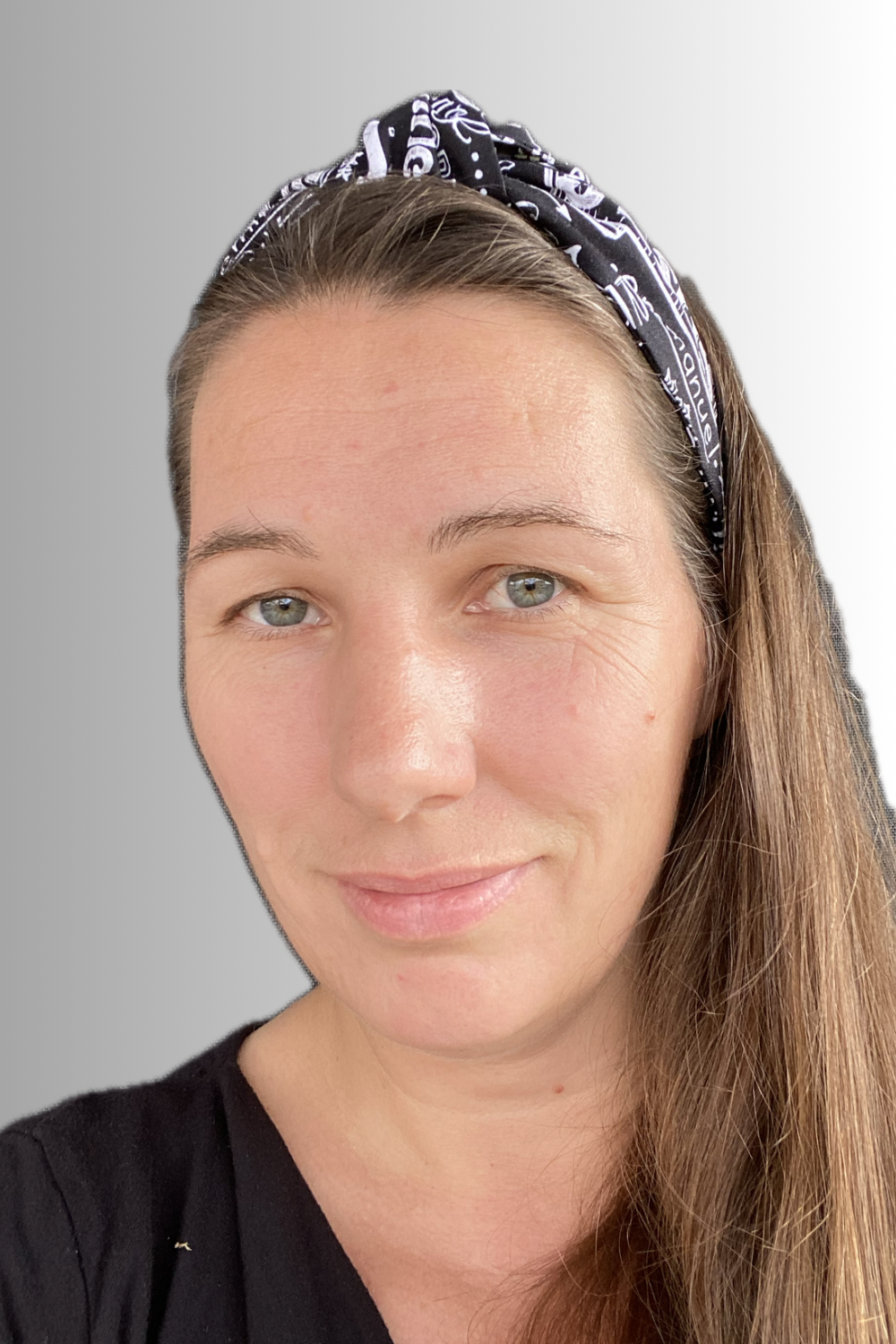 FAITH COLLECTION KNOTTED HEADBAND BLACK