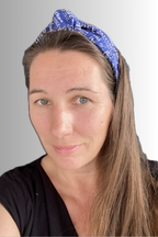 PATRIOTIC KNOTTED HEADBAND BLUE
