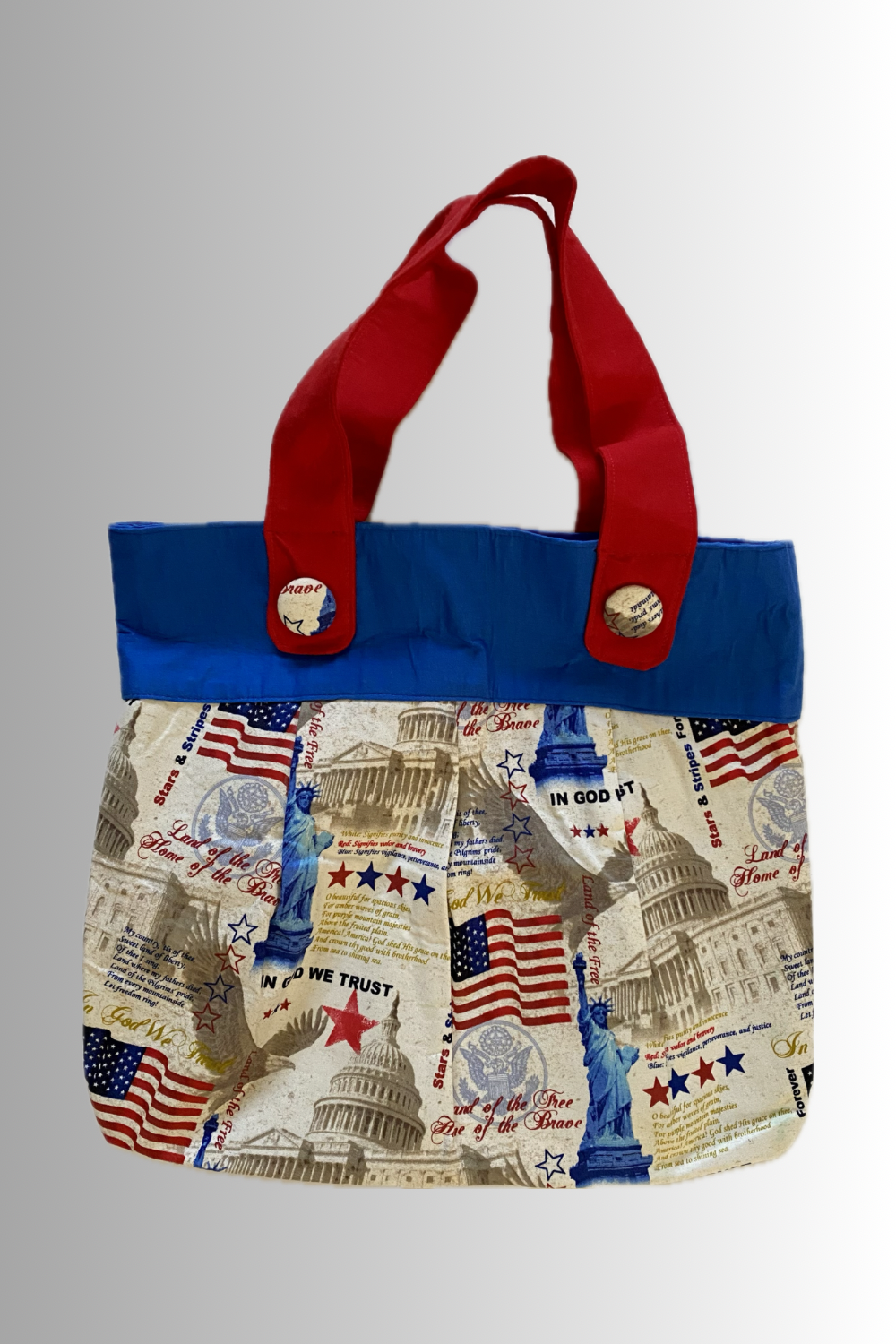 PATRIOTIC USA OPEN TOP HANDBAG
